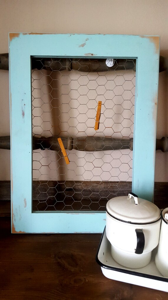 Chicken Wire Frame Wall Decor by on Etsy