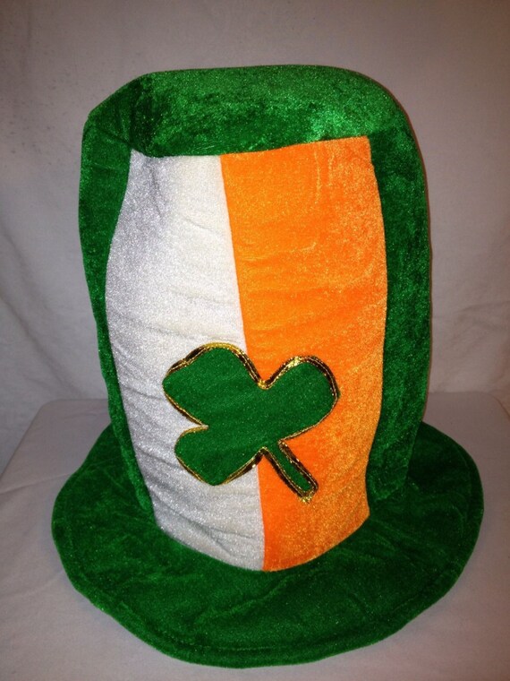 Rare St Patrick's Day Irish Velvet Party Top Hat by JrooskiFinds
