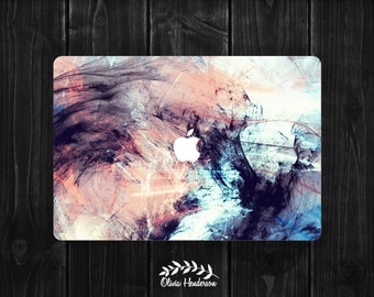 Watercolor Macbook Cover Decal, Laptop Cover Sticker, Laptop Case Decal, Vinyl Macbook Case, Macbook Decal , Peel And Stick Cover OH022