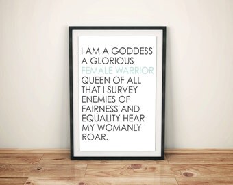 Pawnee Goddess, Parks and Recreation, Leslie Knope, Printable Poster, 11x14"