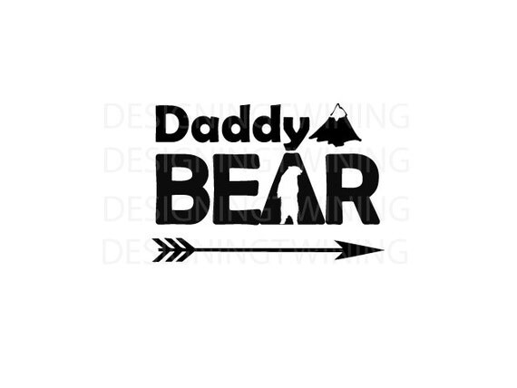 Download daddy bear SVG PNG DXF files