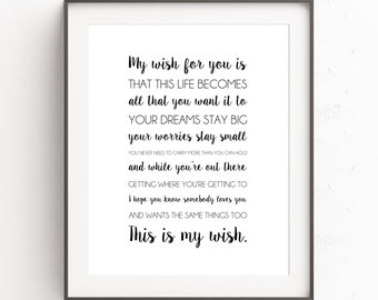 My wish for you | Etsy