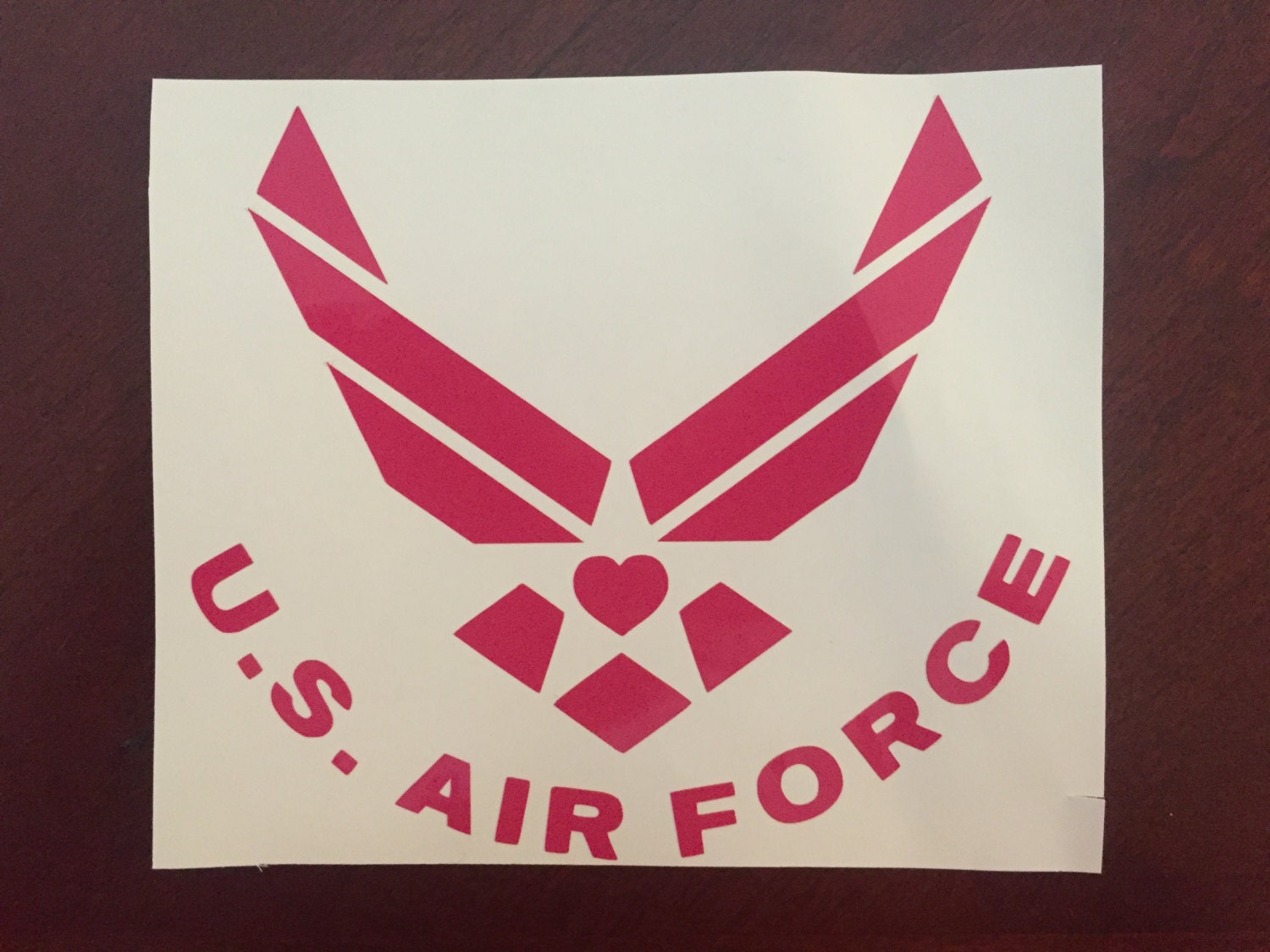 air force love heart