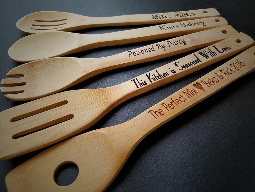 5 Personalized Kitchen Utensils Christmas Gift Gift for Mom