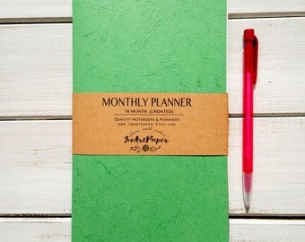 Midori insert, Midori Traveler's Notebook insert, Fauxdori insert, monthly planner, journal midori notebook, fauxdori notebook, cahier month