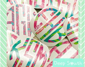 Hard Cooler Decal Vinyl Decal Birthday Gift Sorority Permanent Decal Vinyl Monogram Personalized Christmas Gift 20 30 35 Custom Decal Pink