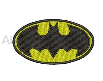 Batman Logo Embroidery design 8 Size INSTANT download machine embroidery