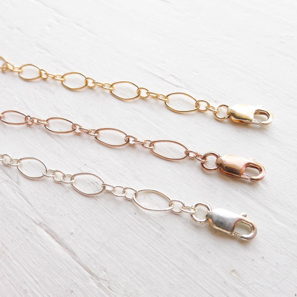 Necklace Extender Sterling Silver Expandable Chain Bracelet