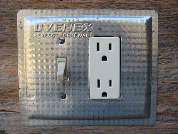 Vintage Kitchen Bakeware Light Switch Cover Combo GFCI Covers Vintage Kitchen Bakeware Light Switch Cover Combo GFCI Covers