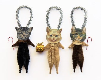Cat Lover Gift - Christmas Cats Holiday Ornaments