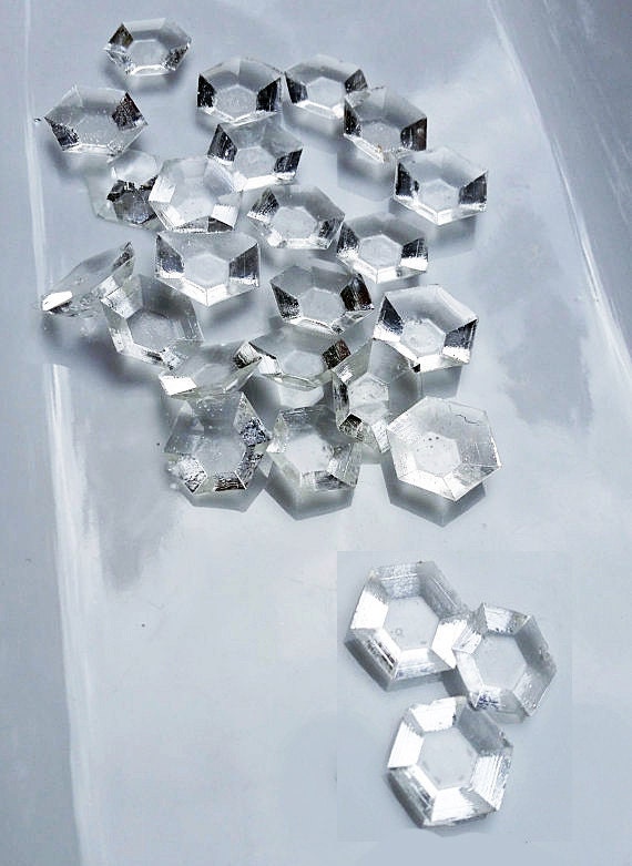 Edible Sugar Clear Diamonds Gems Jewels For Cake Decoration