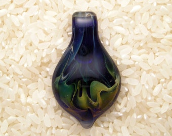 EMBLEM Lampworked Borosilicate Glass Pendant
