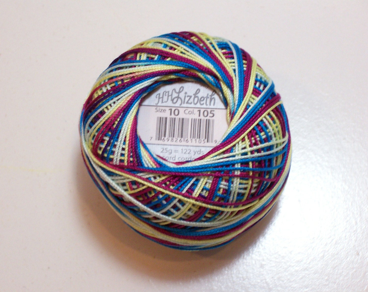 Tatting Thread Lizbeth Size 10 Cotton Crochet Thread Confetti