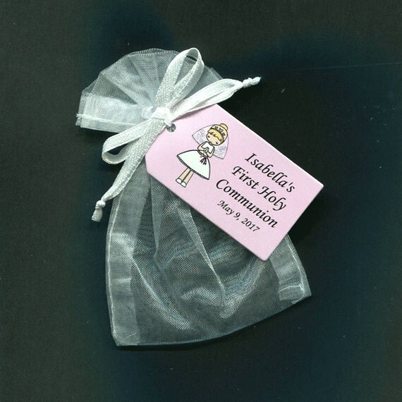 Girls Communion Favor Bags First Holy Communion Favor