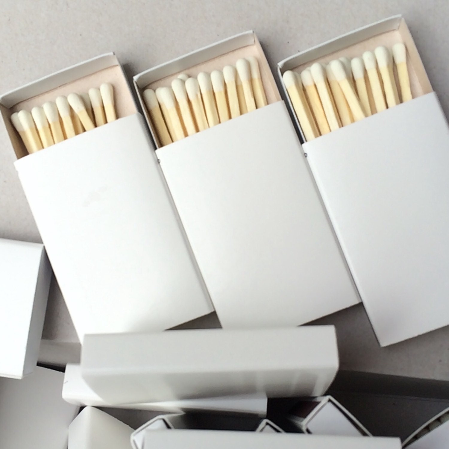 Plain White Matchboxes