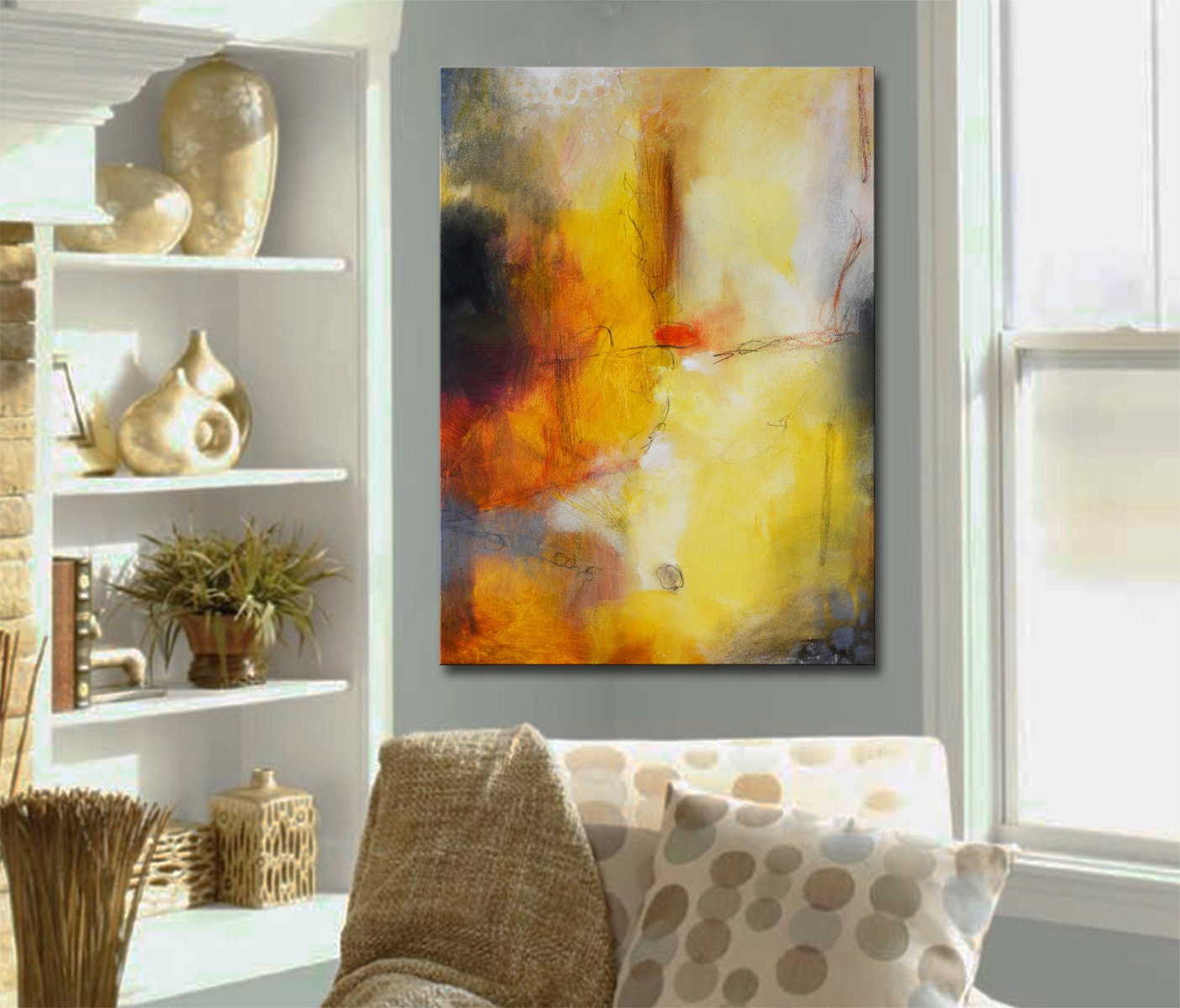 Gold Abstract Painting Large Gold Abstract Free by Andrada