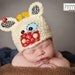 Baby Cow Hat - MULTIPLE sizes - Newborn Photo Prop - Farm Hat - Spring Hat - 3 month cow hat - Photo prop