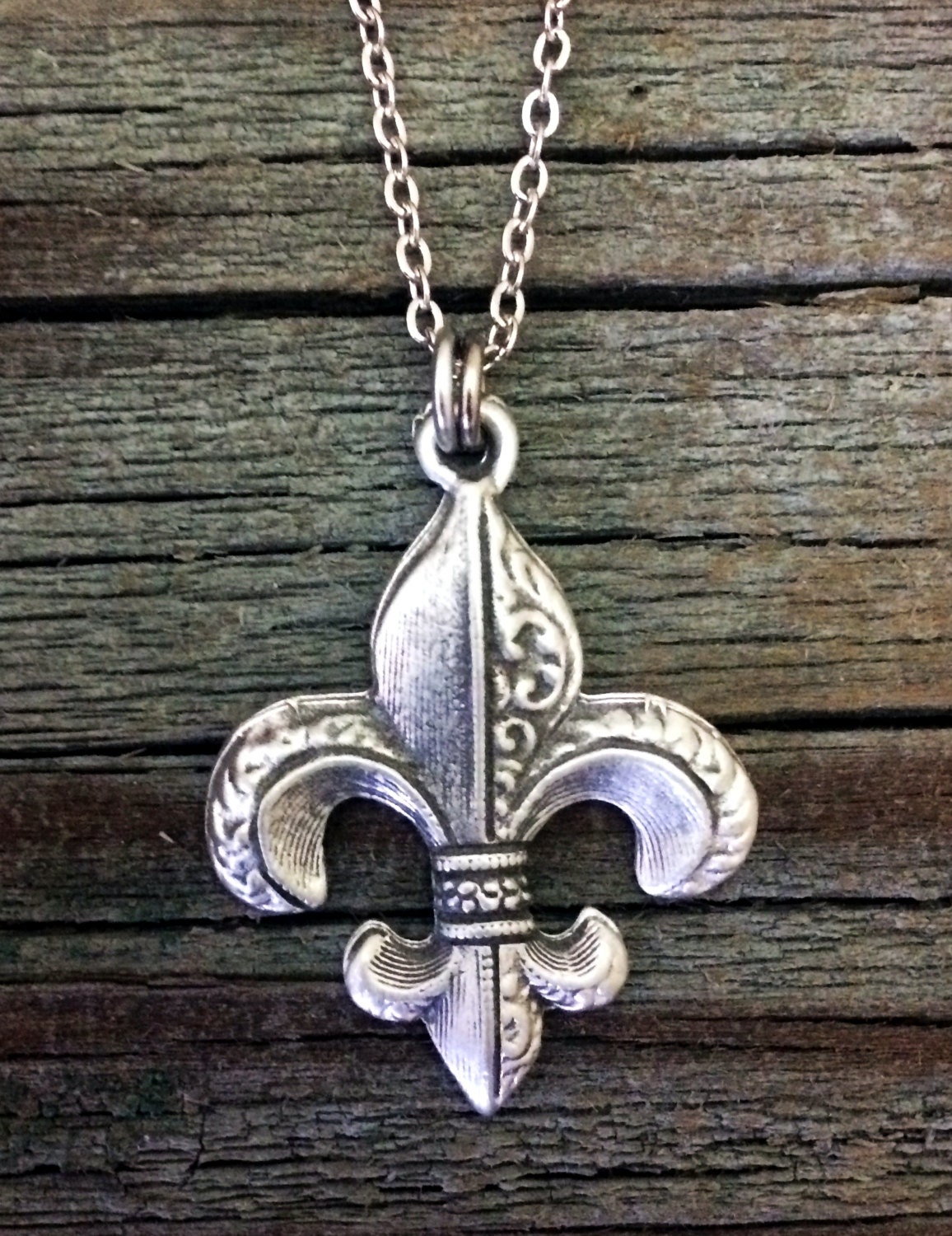 Fleur de Lis Necklace Fleur de Lys Pendant French Jewelry