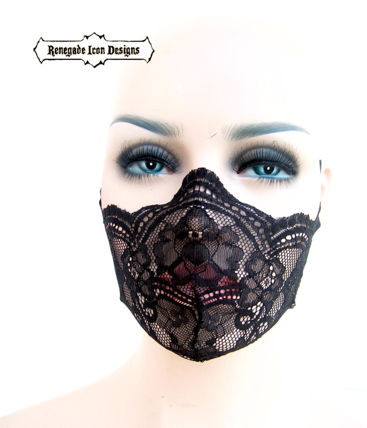 Black Lace Mask Fetish Lingerie Fantasy Cos Play By Renegadeicon 8548