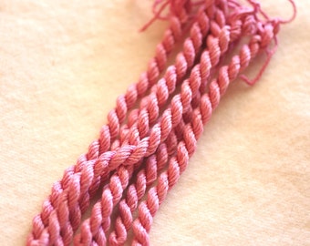 Silk 'n Colors - Strawberry Syrup. By the ThreadGather. Silk Embroidery Floss.Hand Dyed Floss. Cross Stitch Thread. Needlepoint.