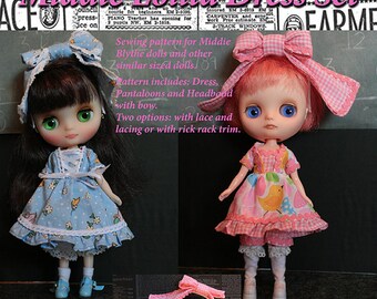 Sewing Pattern and Instructions for Middie Blythe dolls