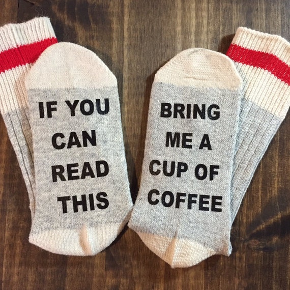 Bring me coffee socks if you can read this christmas for