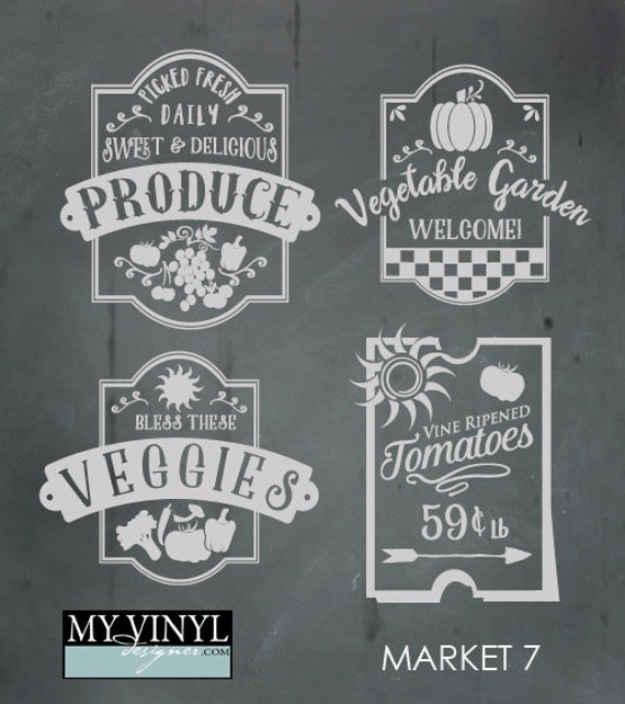 Download Farmer's Market SVG Files Kitchen and Home Cuttable SVG