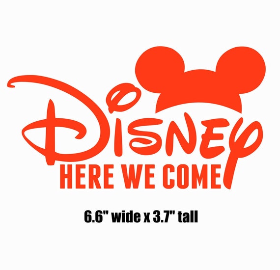 6.6 Boys Disney Here We Come iron on vinyl transfer DIY