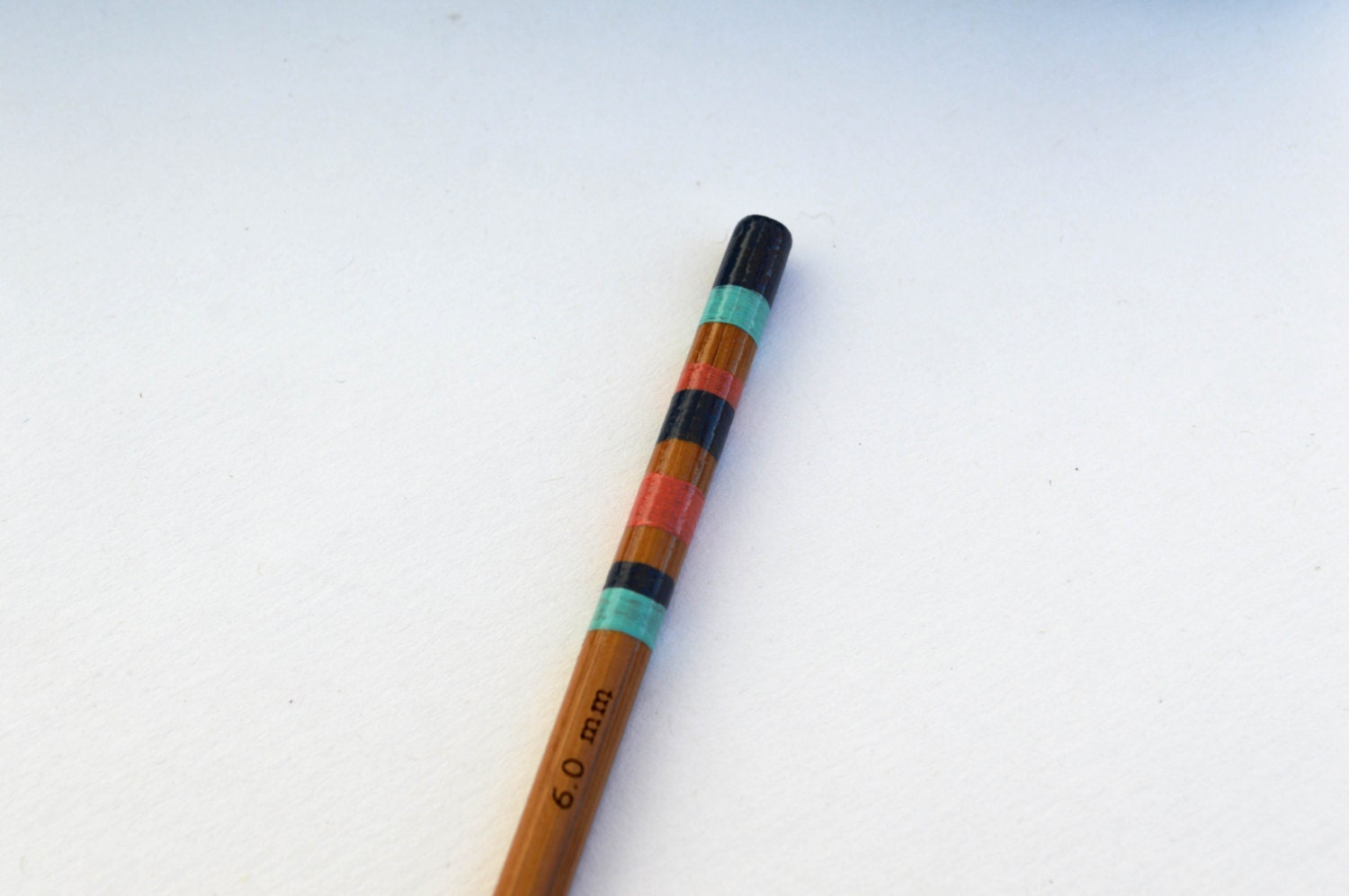 Size J Crochet Hook UK Size 4 6mm Hand Painted Bamboo