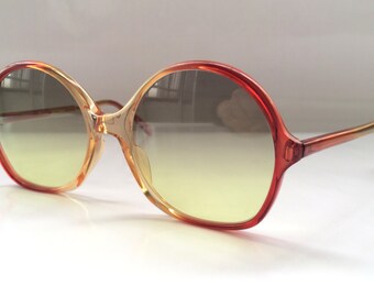 40% OFF SALE - 70s Vintage French John Lennon Small Round Frame Sunglasses
