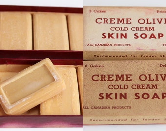 Original, 2 Boxes, Creme Olive Cold Cream Soap -Toronto