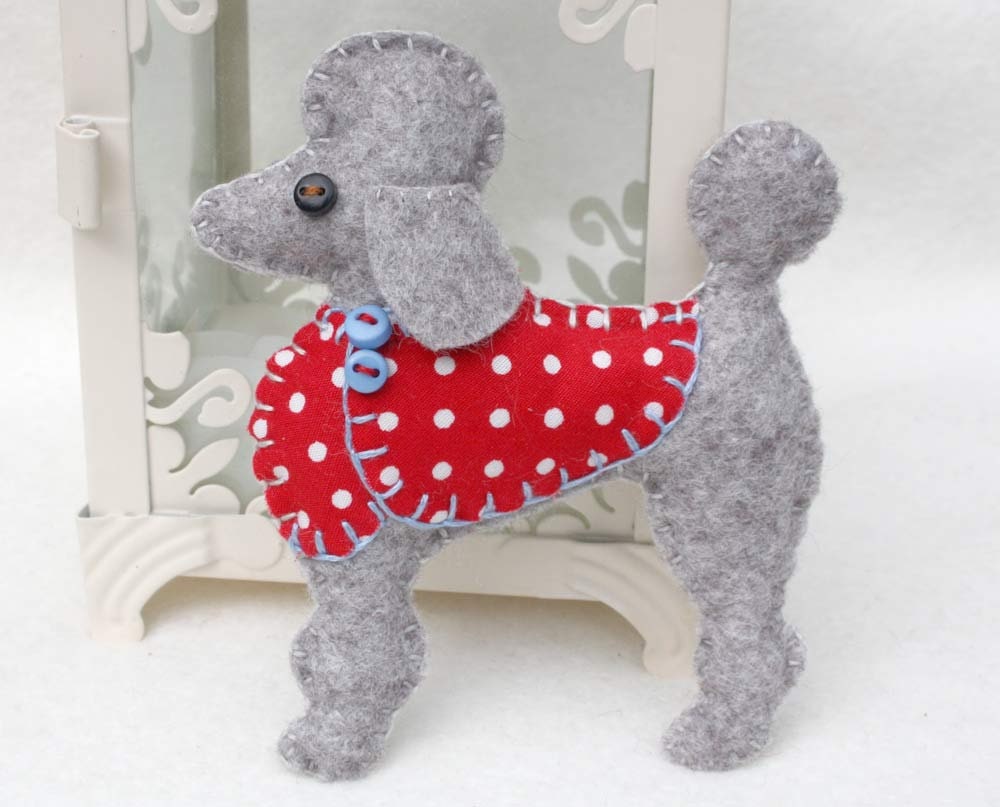 poodle christmas ornament felt dog ornament poodle ornament poodle christmas ornament felt dog ornament poodle ornament