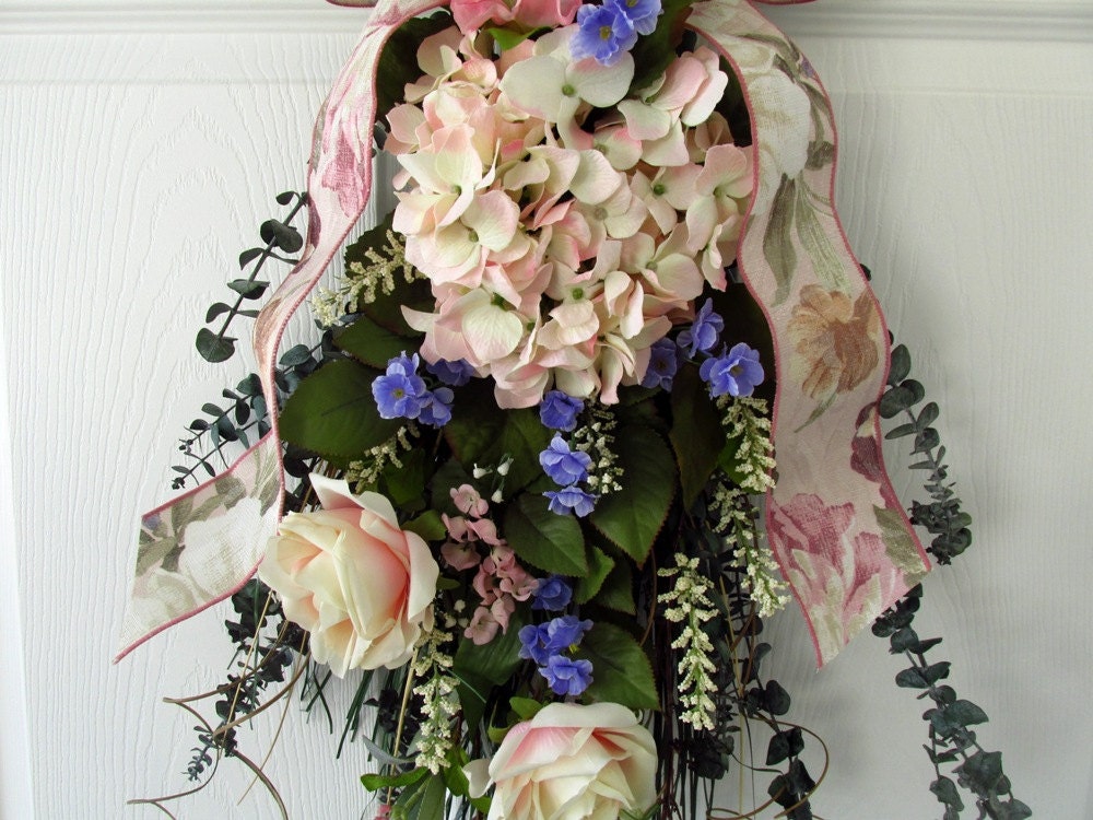 Floral Swag / Spring Floral Swag / Easter Floral Swag / Pink