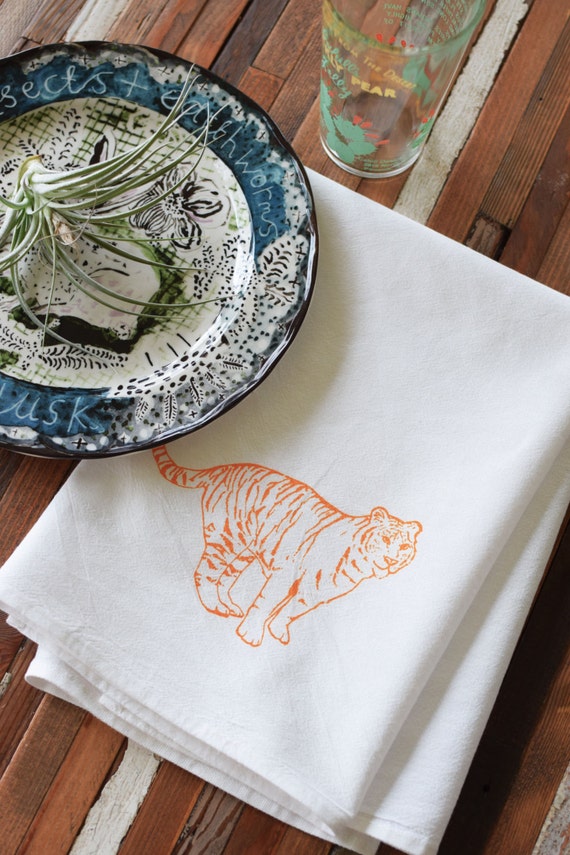 Cloth Napkins Screen Printed Cloth Napkins Dinner Napkins