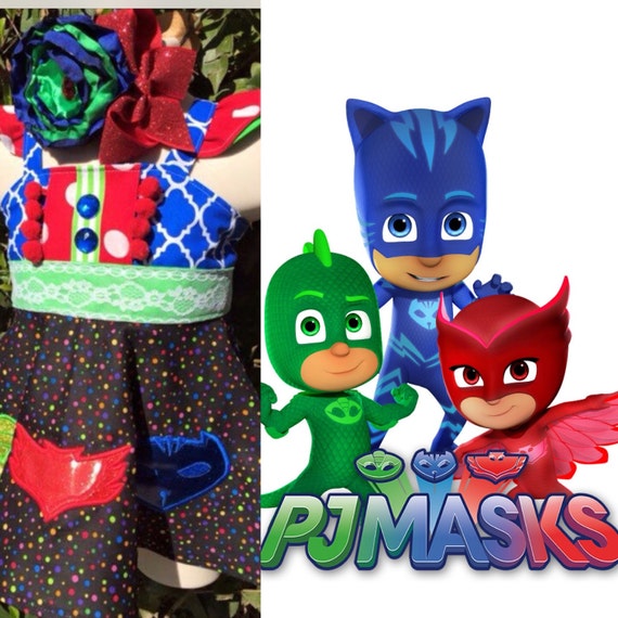 Custom PJ Masks Inspired Boutique Dress