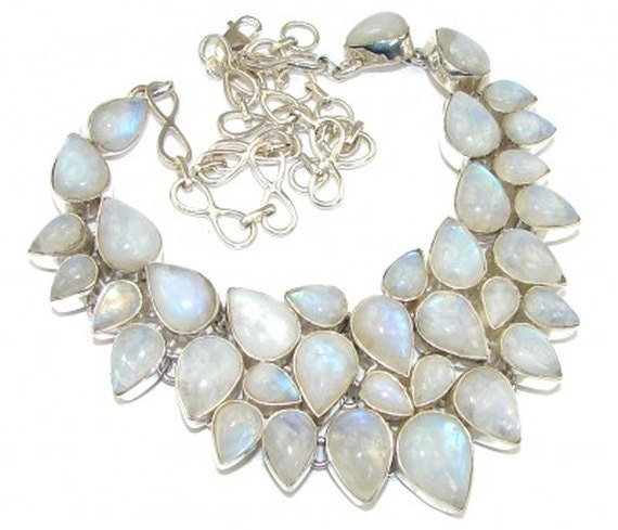 Gorgeous Moonstone Necklace ... .925 Silver ...