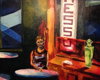 Abstracted Oil Painting - Night Cafe - Artistry To Alchemy