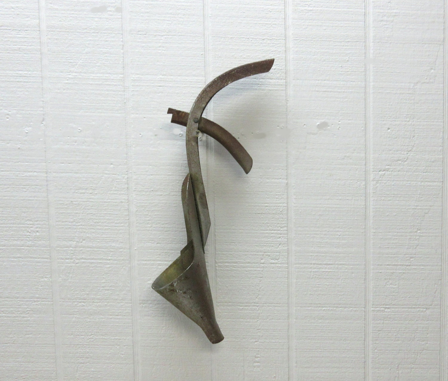 Vintage Oil Can Opener And Funnel Spout With Spring Handle