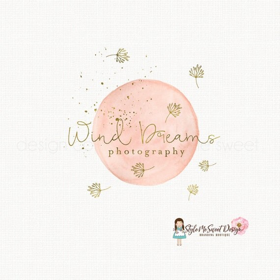 business card photography wording premade dandelion by design design logo logo