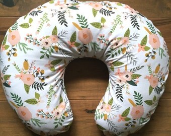 Floral Boppy Cover. Boppy Slipcover. Crib Bedding. Girl Baby Bedding. Boppy Pillow. Nursing Pillow Cover. Nursery Decor. Boppy Slipcover.