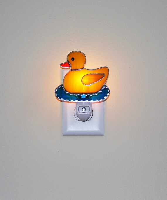 Rubber Duckie Yellow Light Sensor Night Light Nursery
