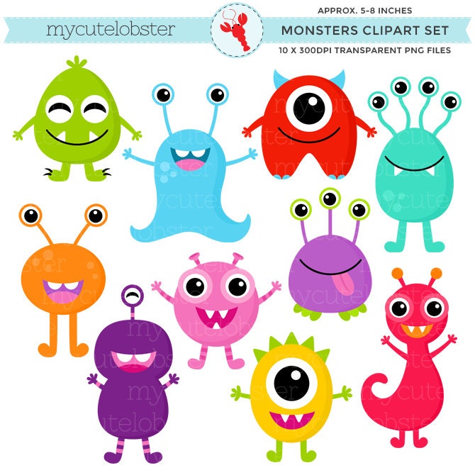 monster clipart etsy - photo #14