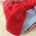 Never Worn Brand New Vintage Soft 1990's Gerber Infant Blanket Sleeper Size 6 Months ~ Red White And Baby Blue ~ Flame Resistant