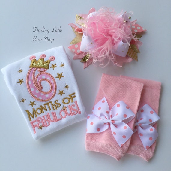 Baby Girl Outfit for 6 month Birthday 6 by