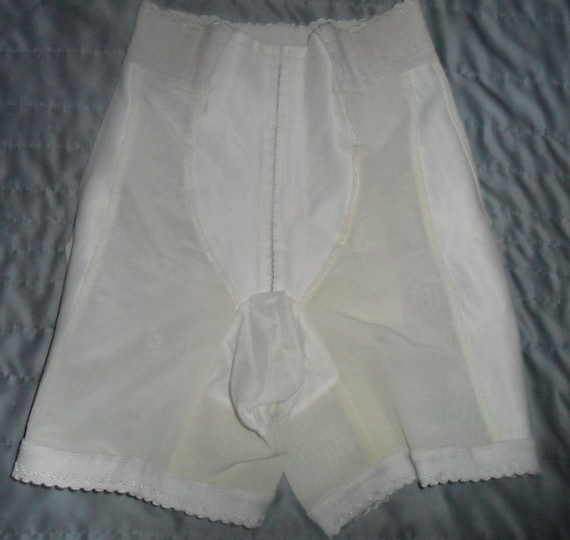 Vintage Girdle White Panty Girdle Formfit Rogers Skippies