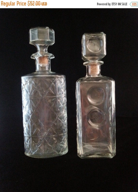 NOW ON SALE Vintage Liquor Bottles Collectible by MartiniMermaid