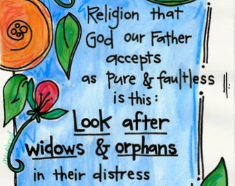 widows and orphans verse