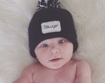 Personalized, Baby Boy hat, Baby boy,Baby girl, Monogram, baby girl hat, baby, baby shower, new baby, Preemie/24 Months