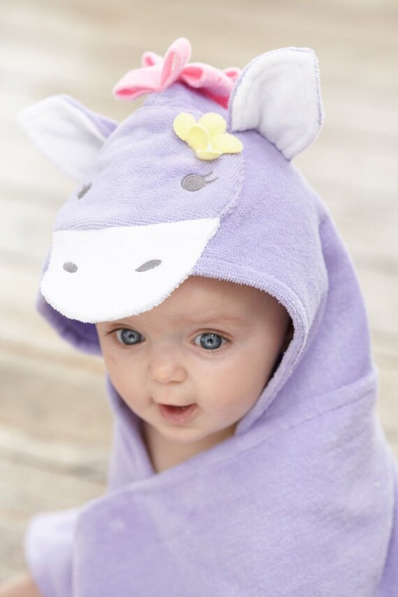 Personalized Baby Towel Hooded Monogram by ClassicStitchesSTL