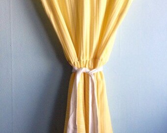 Vintage 70s 80s Dress Pale Yellow Day Large/Extra Large